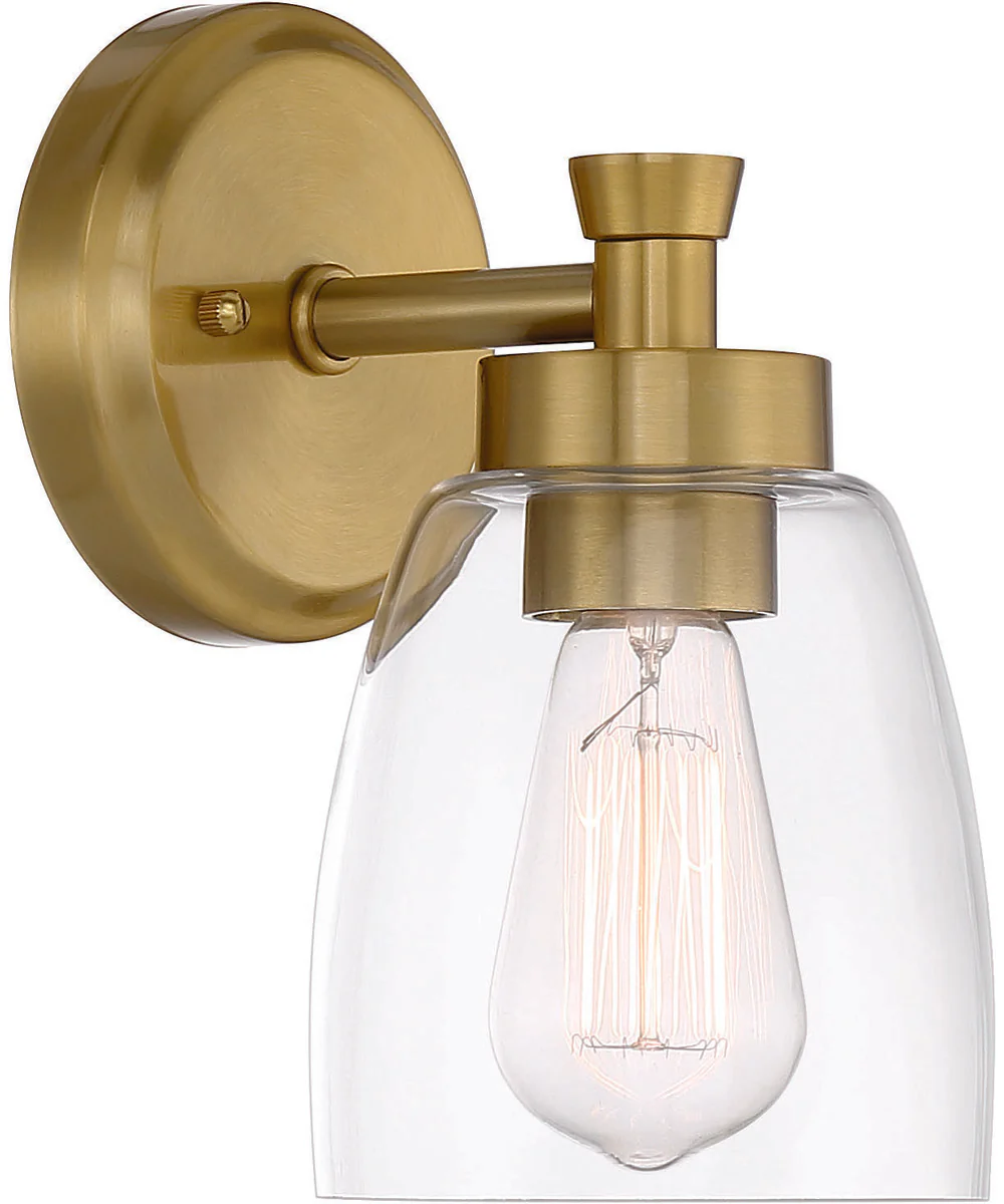 Henning 1-Light Wall Sconce Satin Brass - Image 2