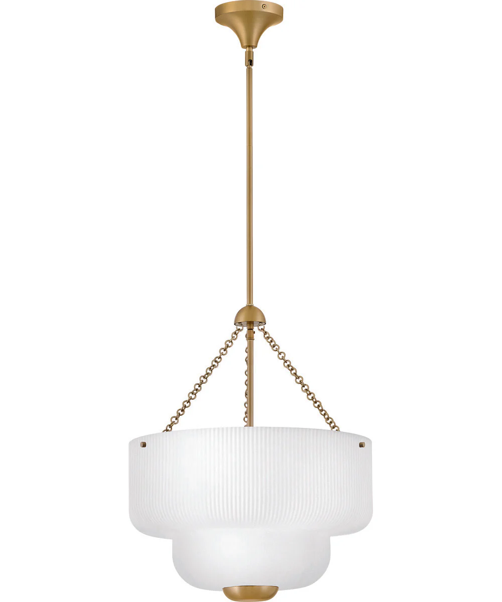 Adella 5-Light Large Pendant in Lacquered Brass - Image 2