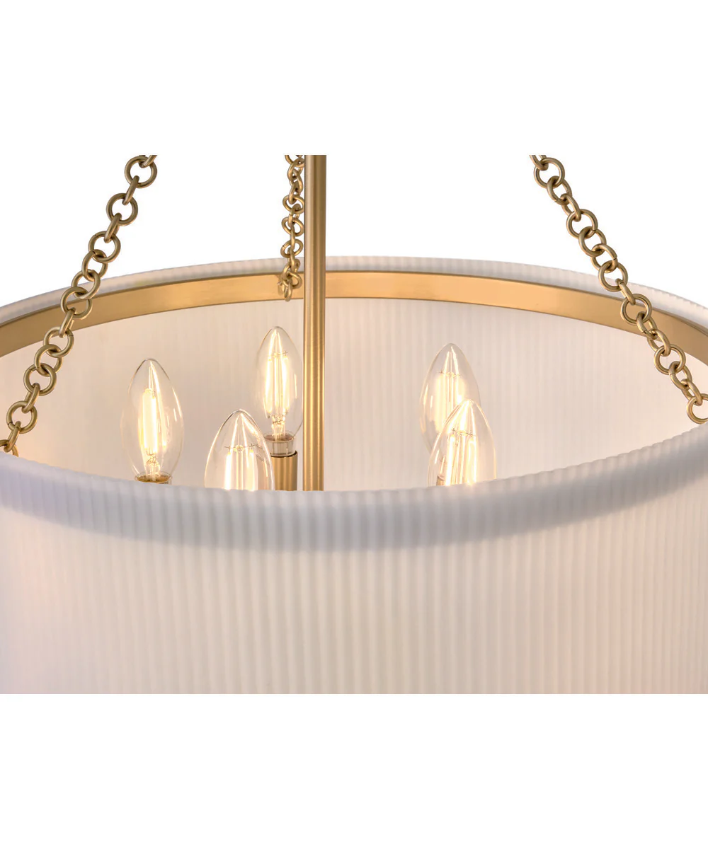 Adella 5-Light Large Pendant in Lacquered Brass - Image 5