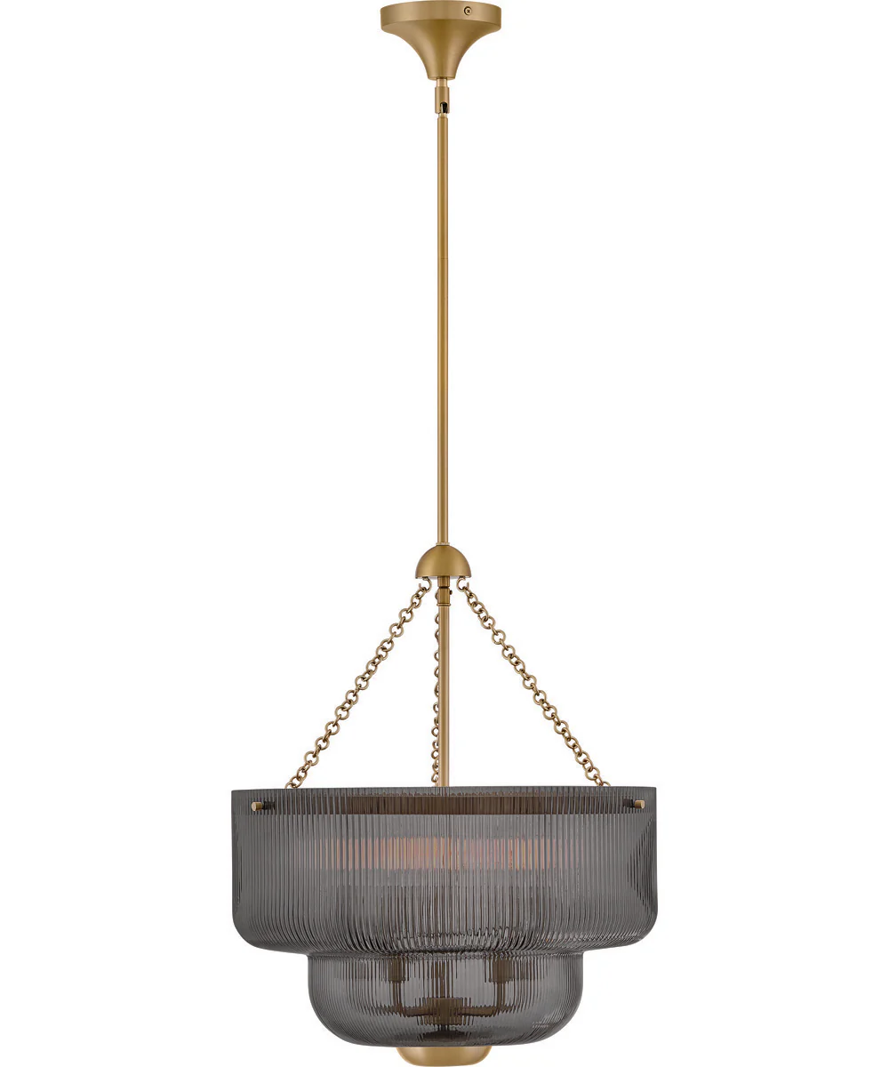 Adella 5-Light Large Pendant in Lacquered Brass - Image 3
