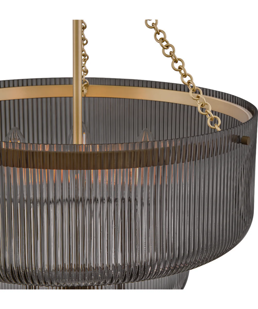 Adella 5-Light Large Pendant in Lacquered Brass - Image 5