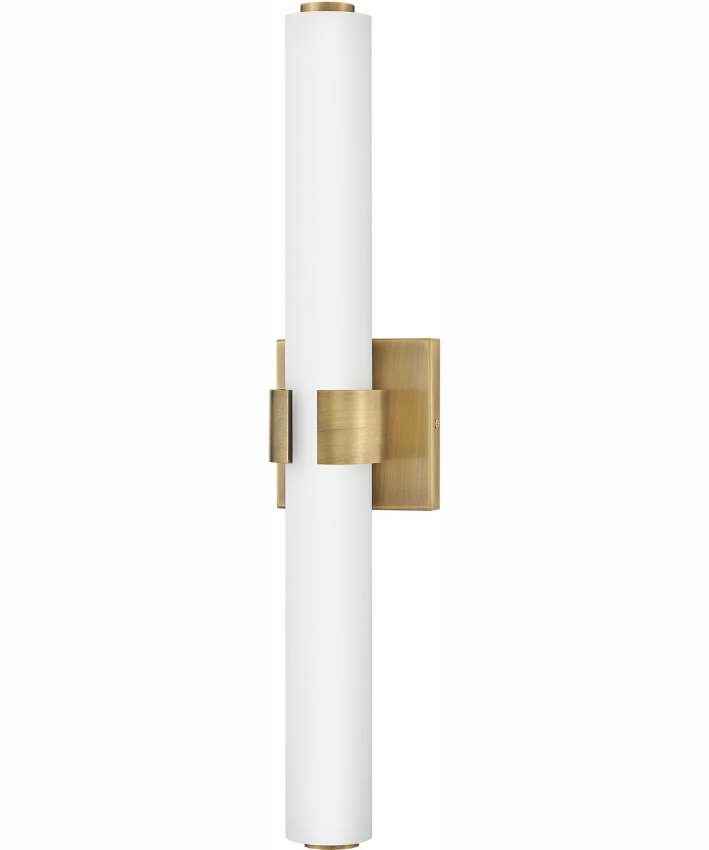 Aiden LED-Light Medium LED Vanity in Lacquered Brass - Image 4