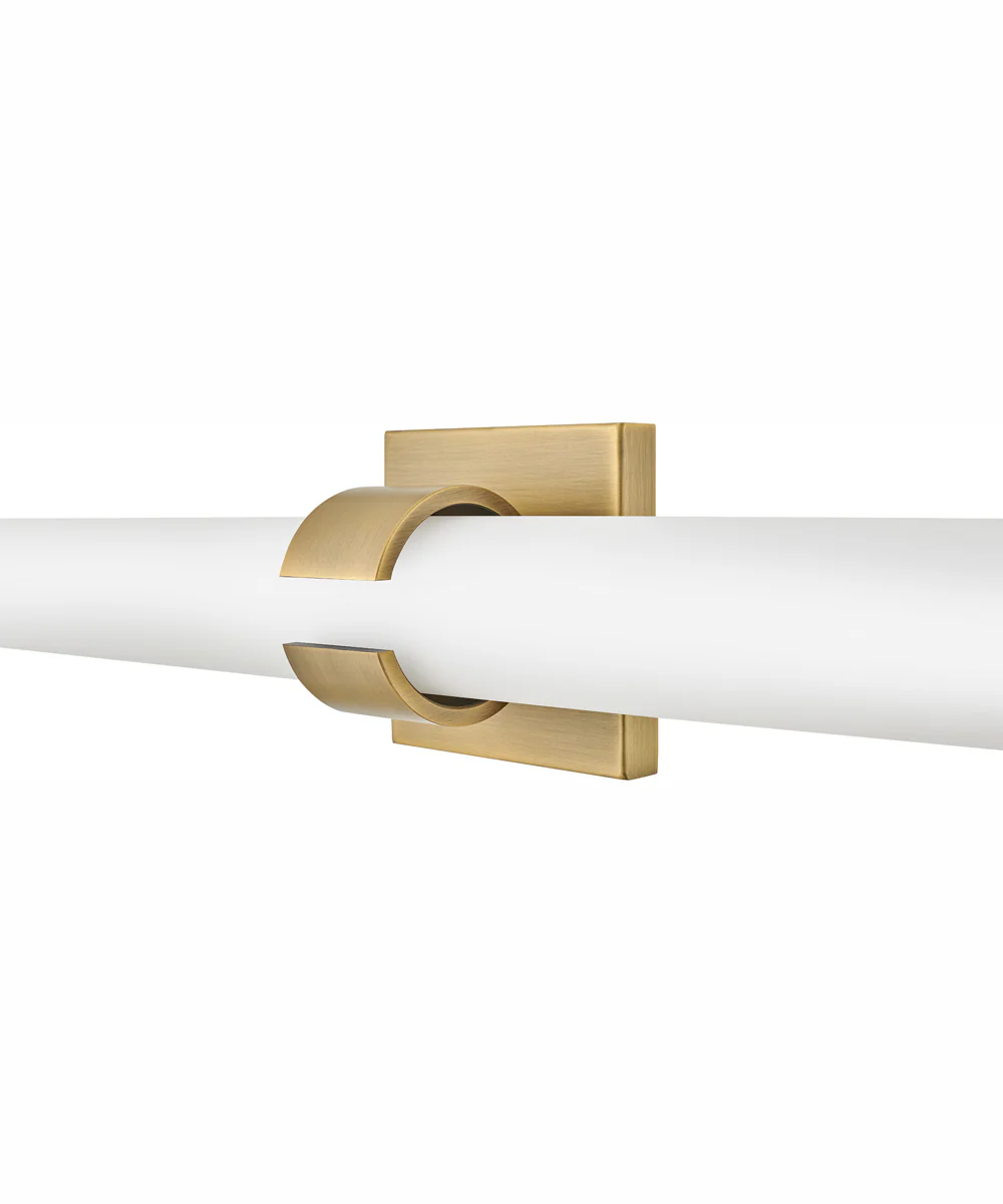 Aiden LED-Light Medium LED Vanity in Lacquered Brass - Image 5