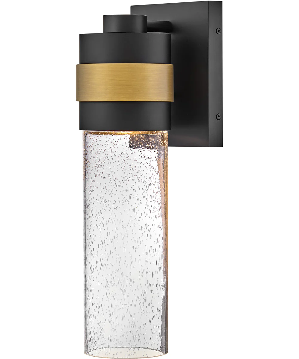Albie 1-Light Medium Wall Mount Lantern in Black