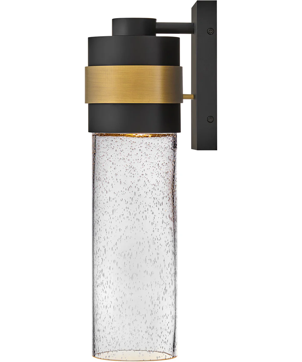 Albie 1-Light Medium Wall Mount Lantern in Black - Image 4