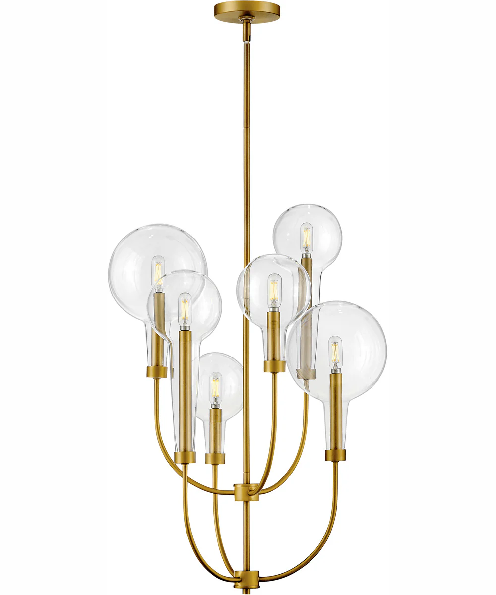 Alchemy 6-Light Medium Multi Tier in Lacquered Brass - Image 3