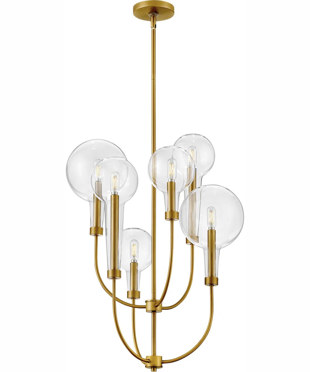 Alchemy 6-Light Medium Multi Tier in Lacquered Brass - Image 4