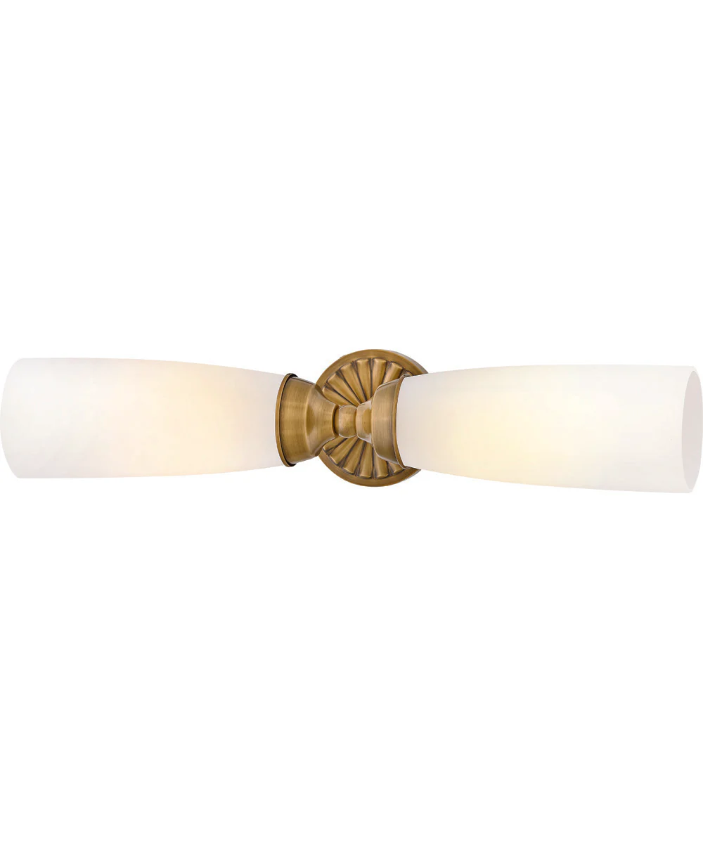 Alexis 2-Light Large Two Light Sconce in Heritage Brass - Image 6