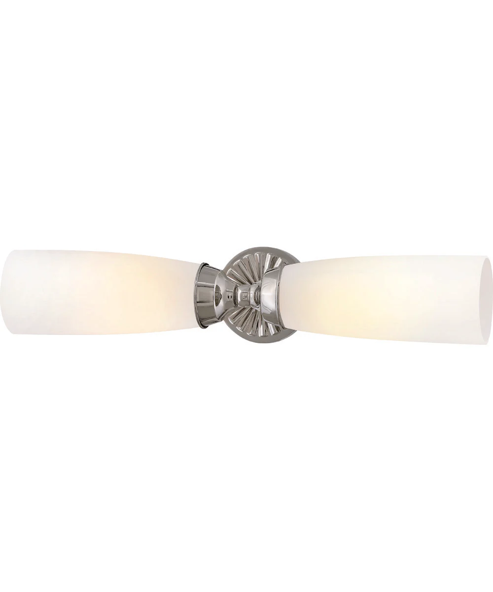 Alexis 2-Light Large Two Light Sconce in Polished Nickel - Image 6