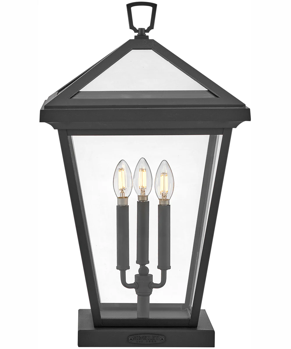 Alford Place 3-Light Large Pier Mount Lantern in Museum Black - Image 3