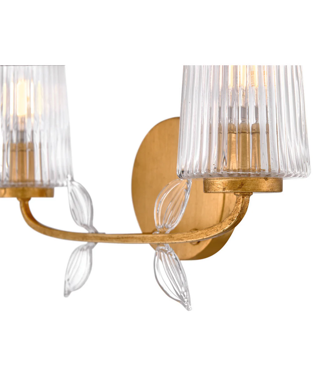 Aliso 2-Light Small Two Light Vanity in Distressed Brass - Image 6
