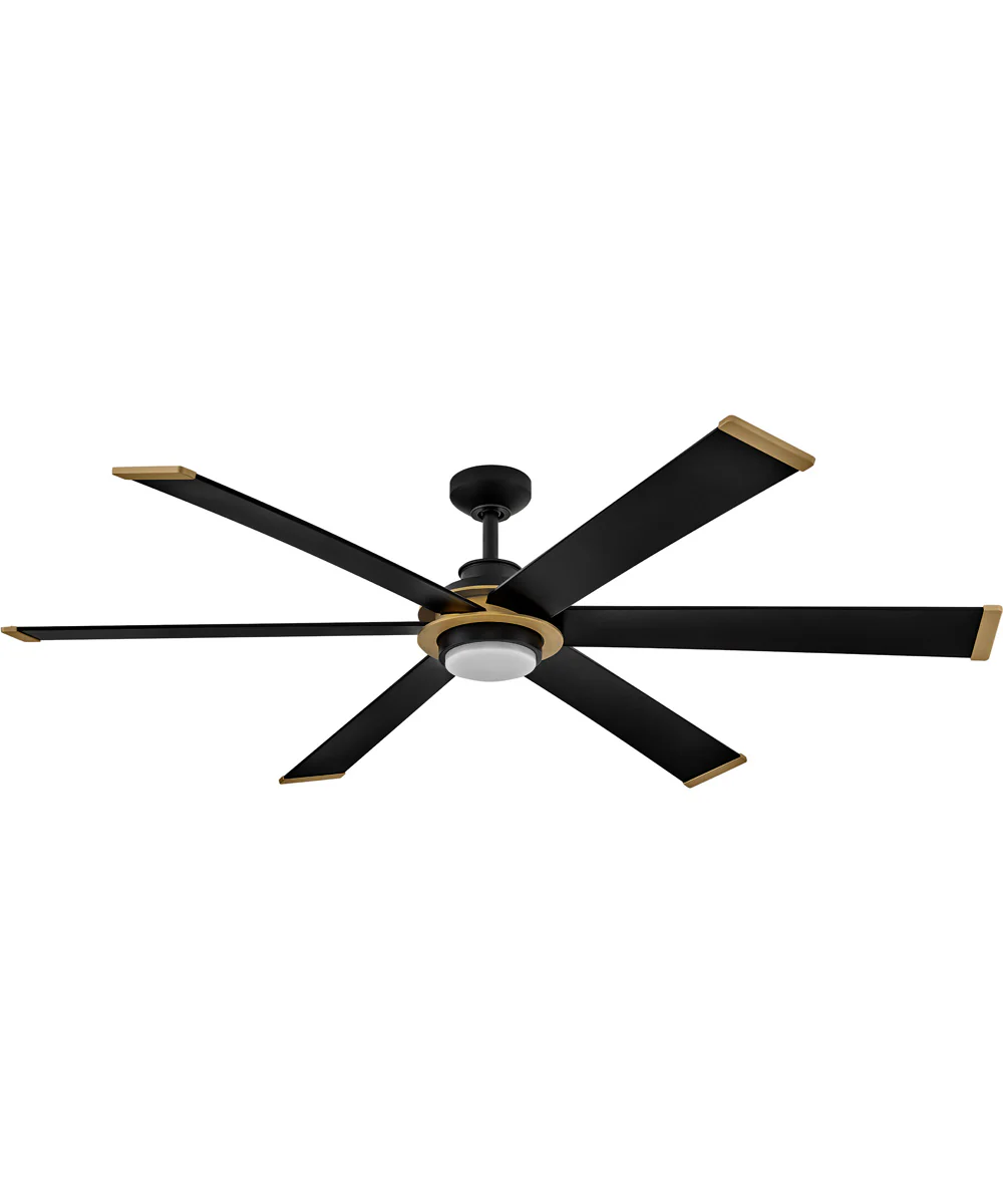 Andros 64" LED Smart Fan Matte Black - Image 2