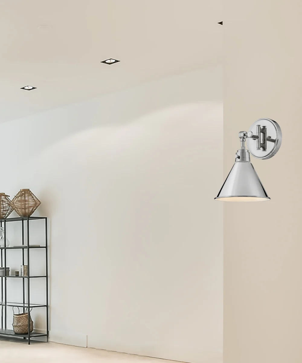 Arti 1-Light Single Light Sconce in Polished Nickel - Image 4