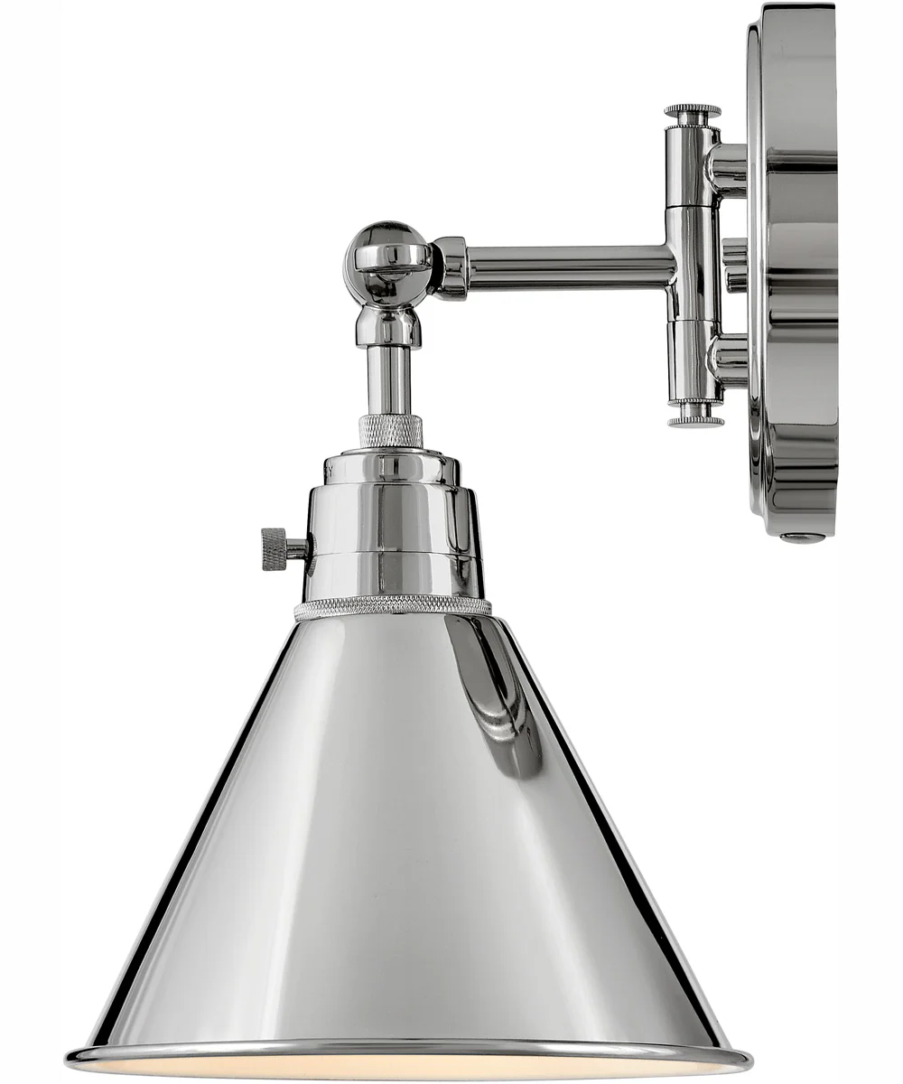 Arti 1-Light Single Light Sconce in Polished Nickel - Image 5