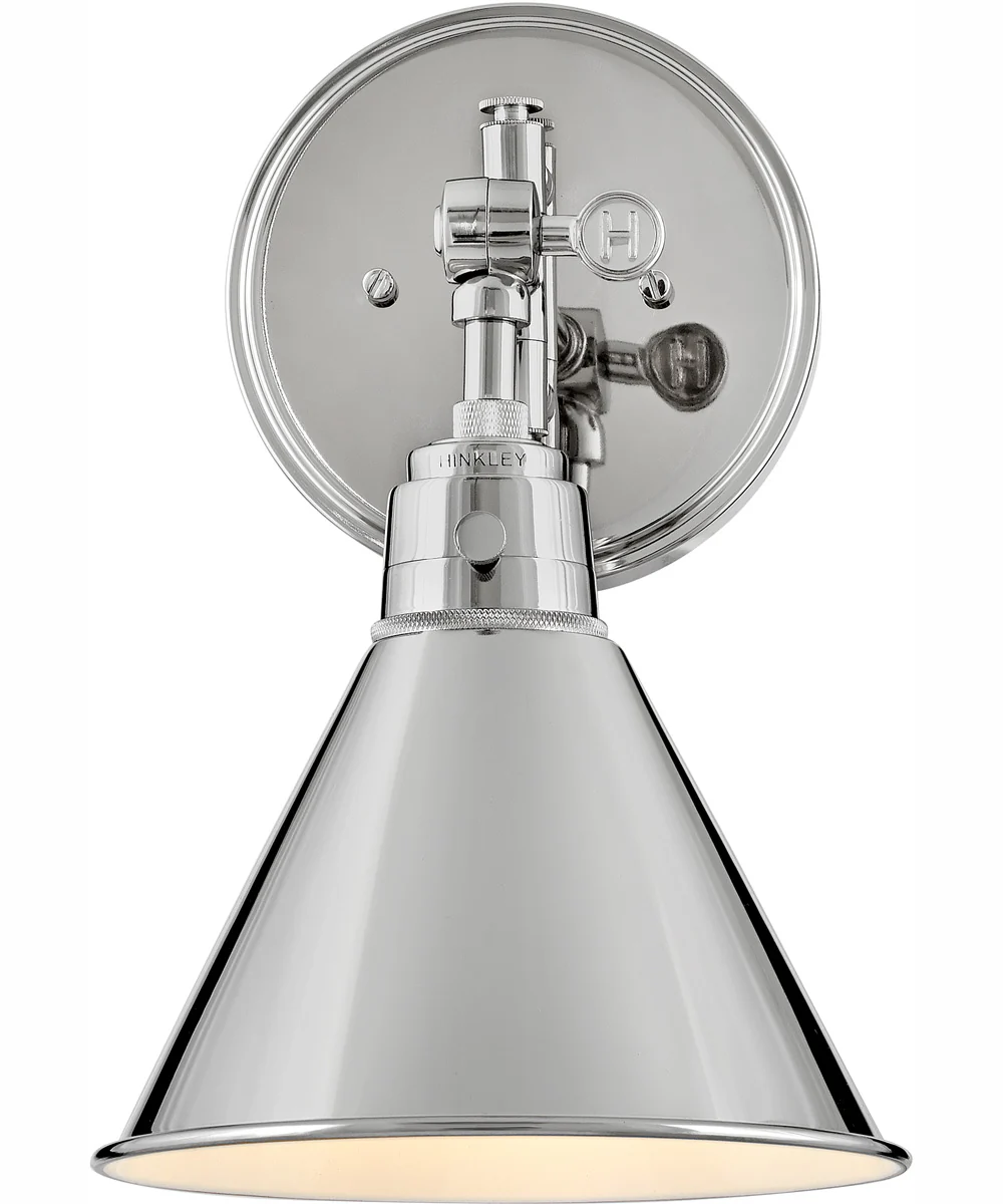 Arti 1-Light Single Light Sconce in Polished Nickel - Image 6