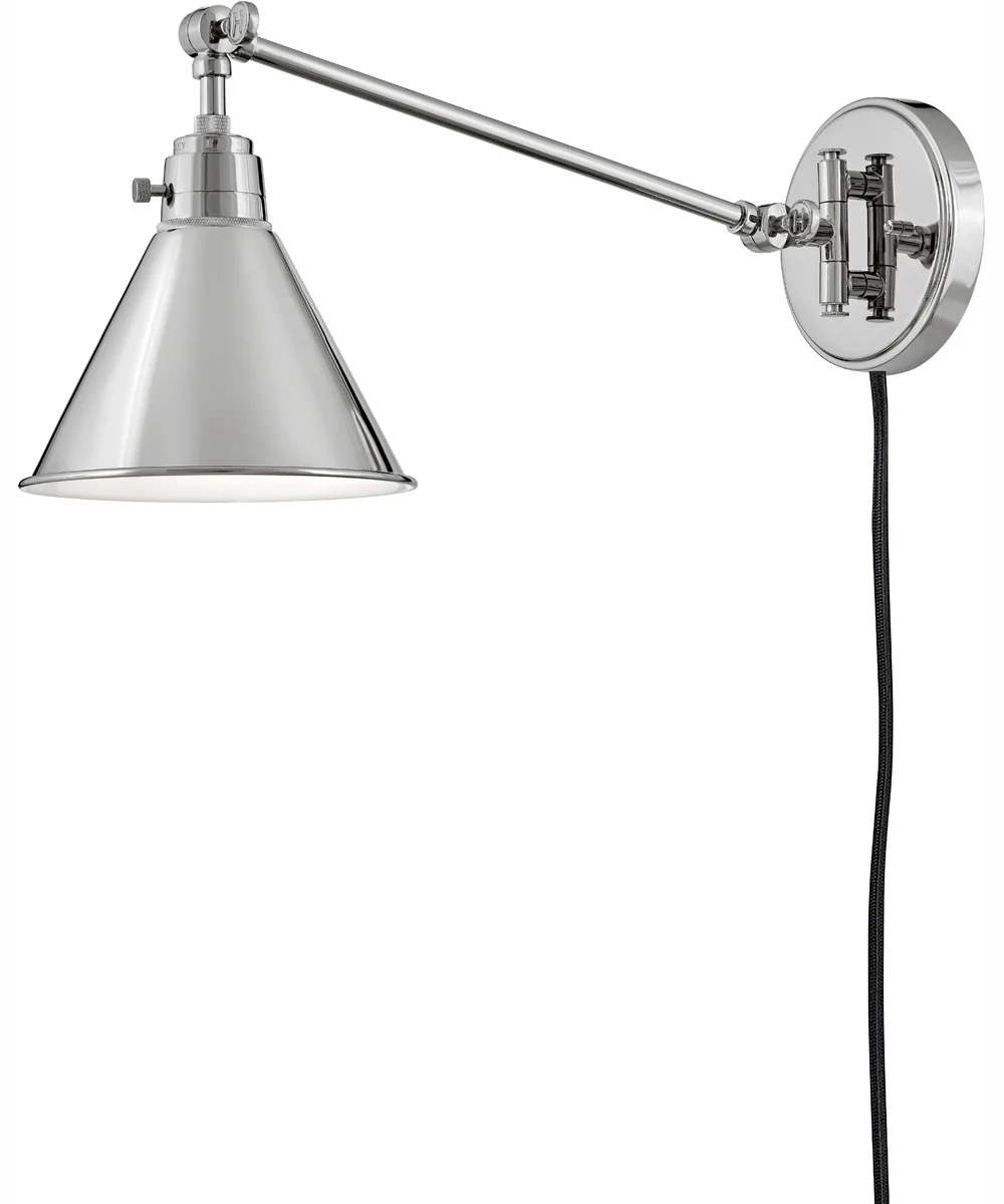 Arti 1-Light Single Light Sconce in Polished Nickel - Image 2