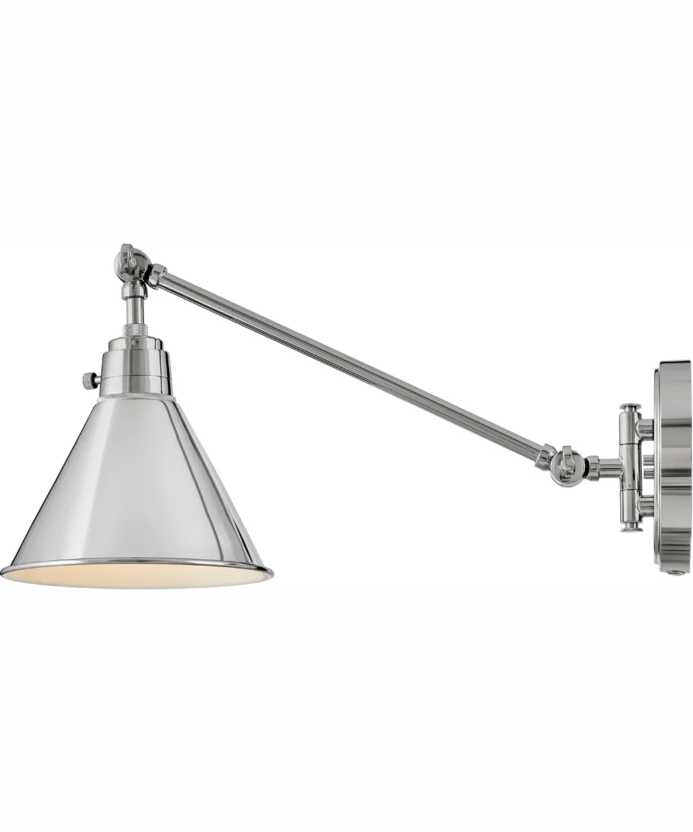 Arti 1-Light Single Light Sconce in Polished Nickel - Image 3