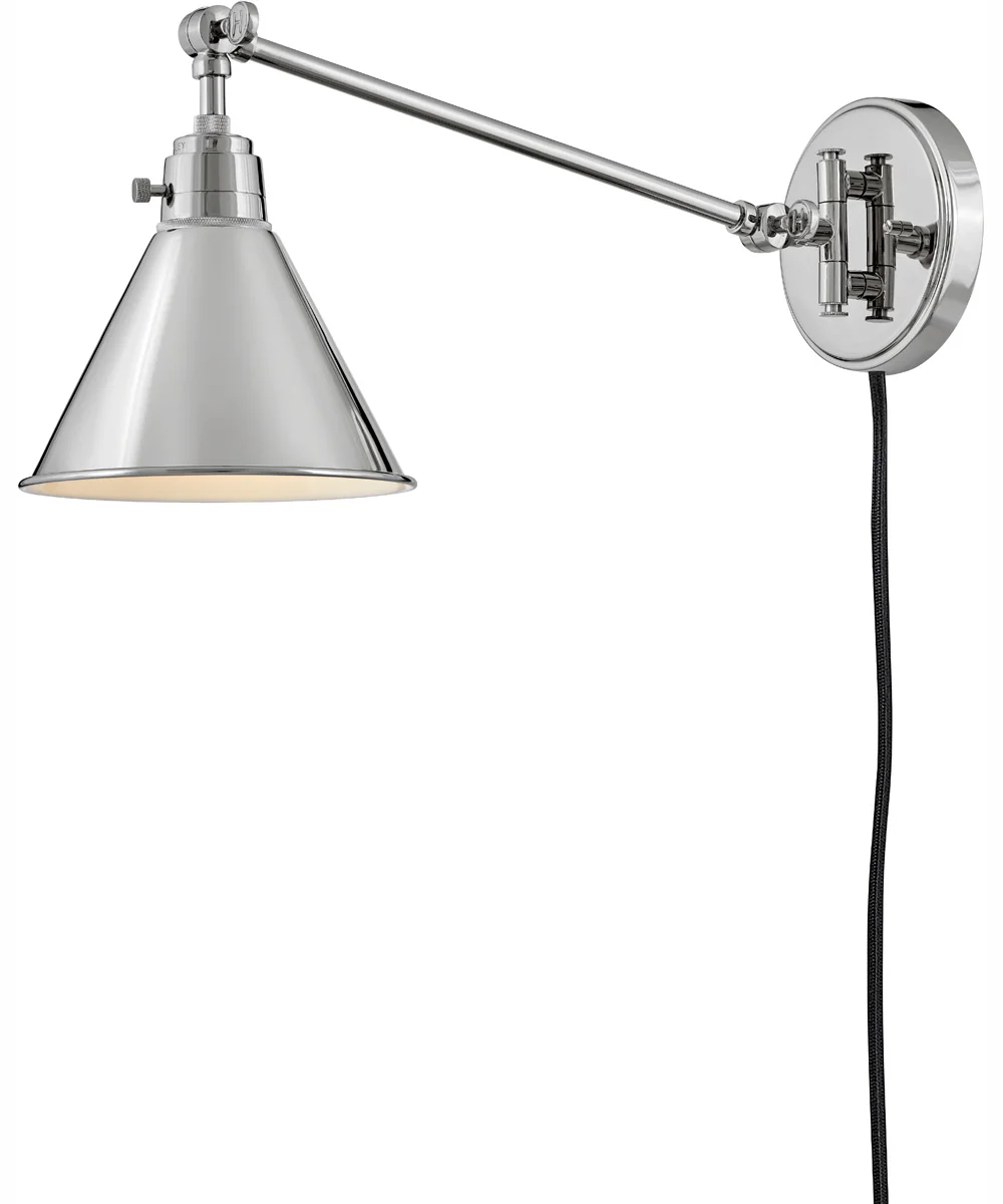 Arti 1-Light Single Light Sconce in Polished Nickel - Image 4