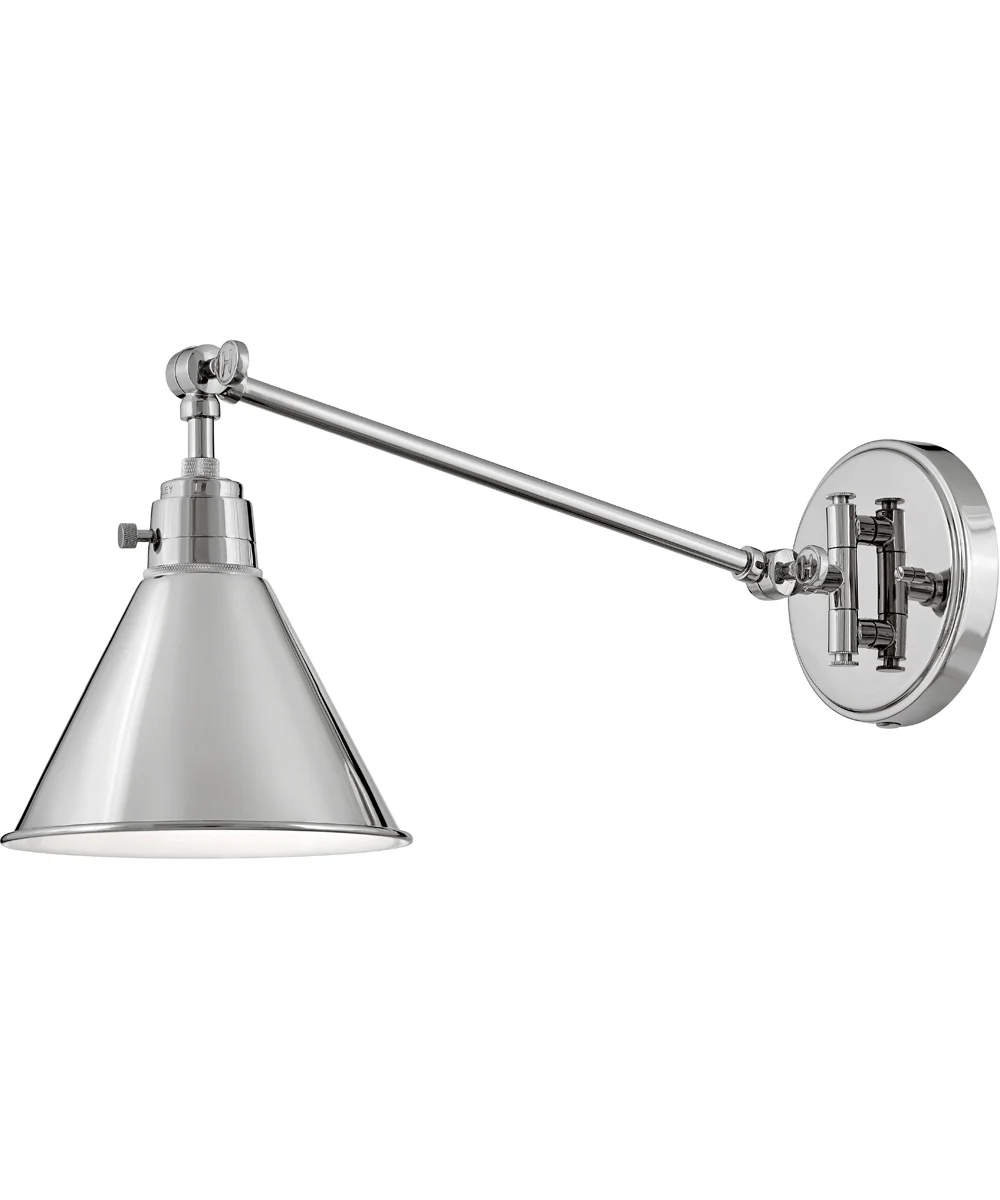 Arti 1-Light Single Light Sconce in Polished Nickel - Image 7