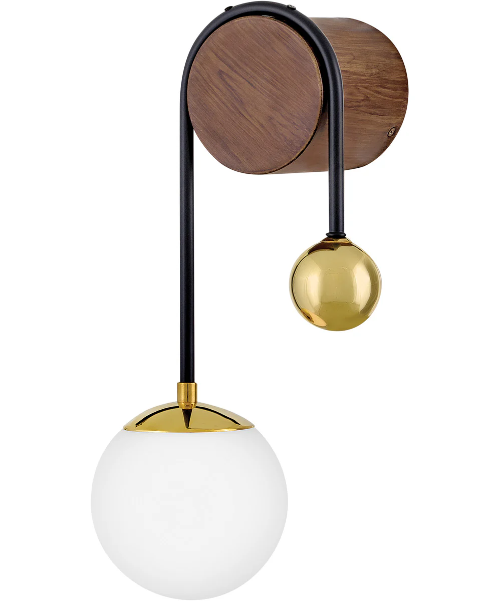 Auggie 1-Light Medium Single Light Sconce in Bright Brass - Image 2