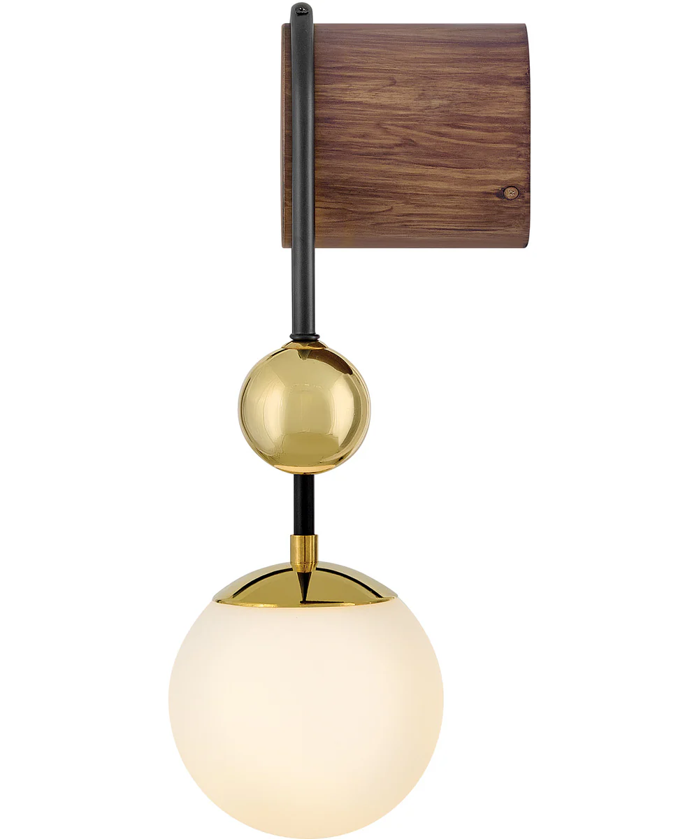 Auggie 1-Light Medium Single Light Sconce in Bright Brass - Image 3