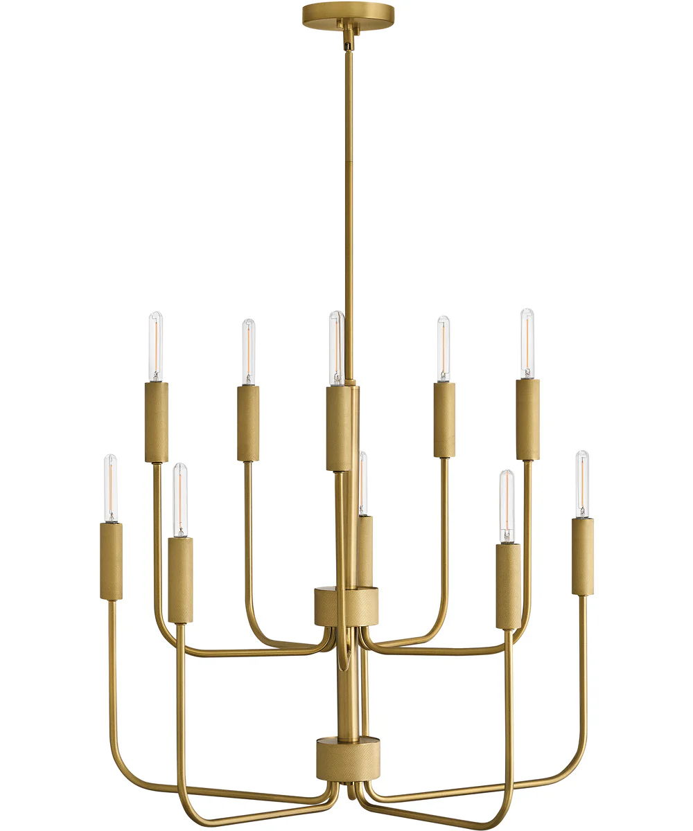 Austen 10-Light Medium Multi Tier in Lacquered Brass - Image 2