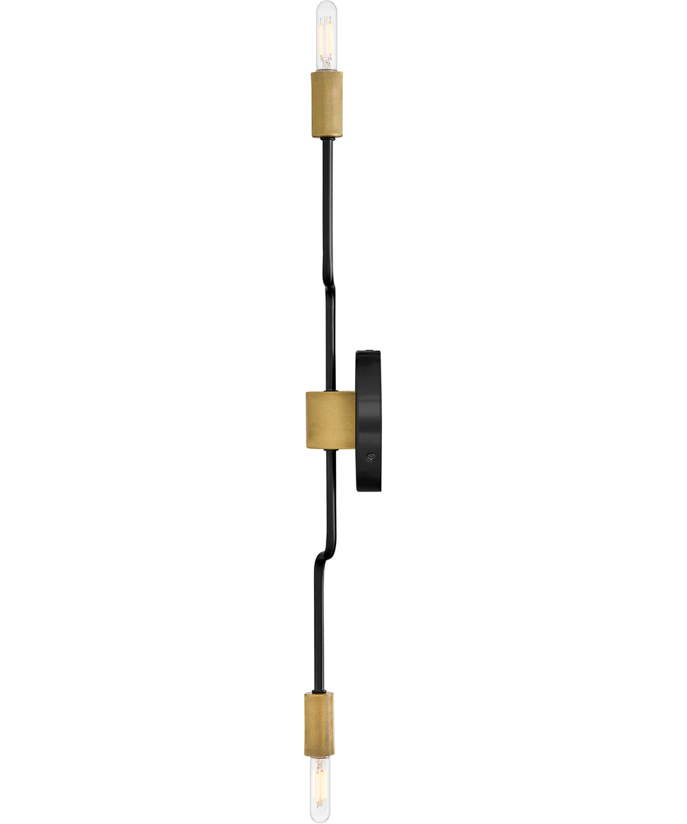 Austen 2-Light Medium Two Light Sconce in Black - Image 3