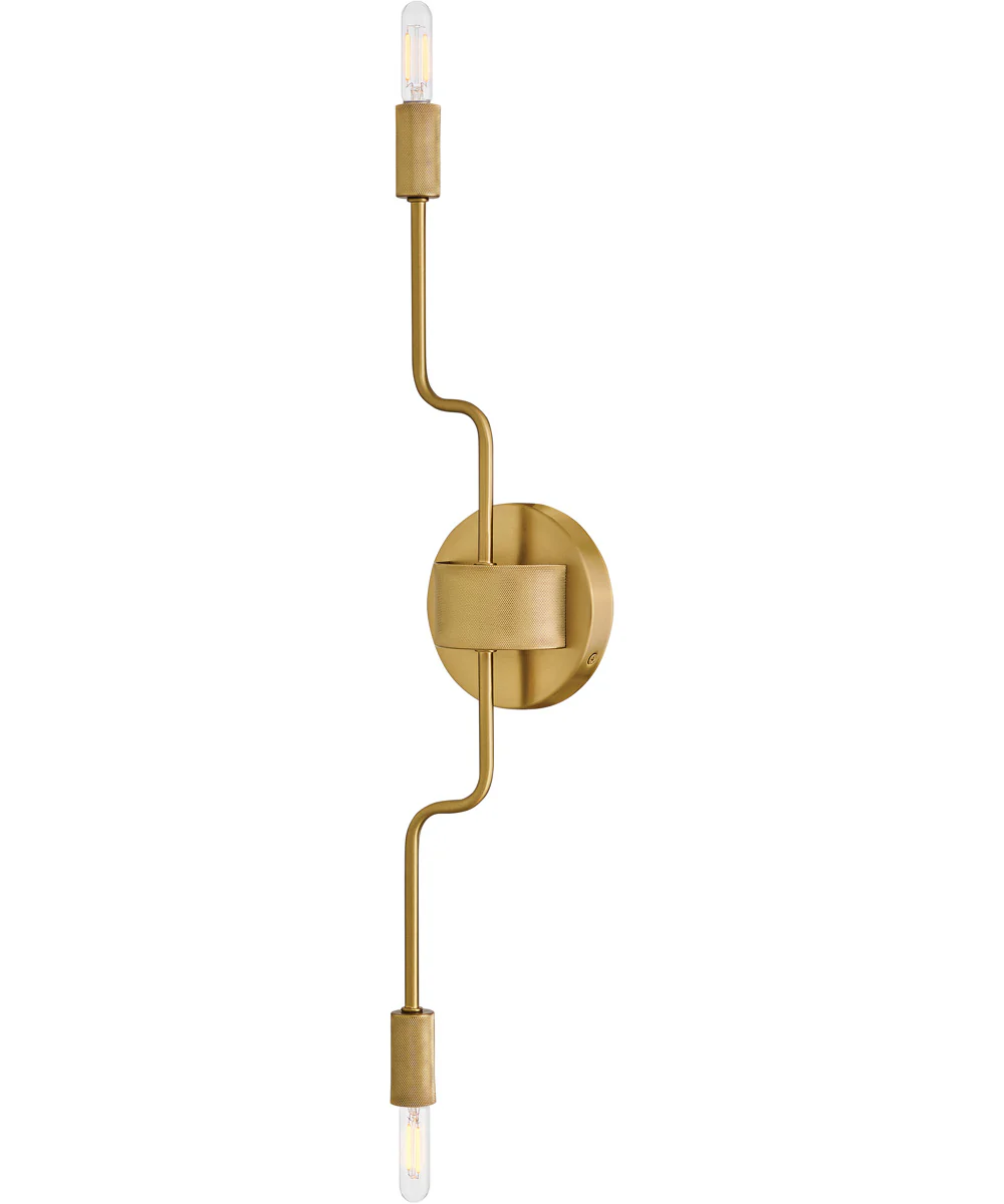 Austen 2-Light Medium Two Light Sconce in Lacquered Brass - Image 4