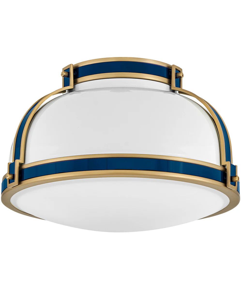 Barton 2-Light Medium Flush Mount in Gloss White - Image 2