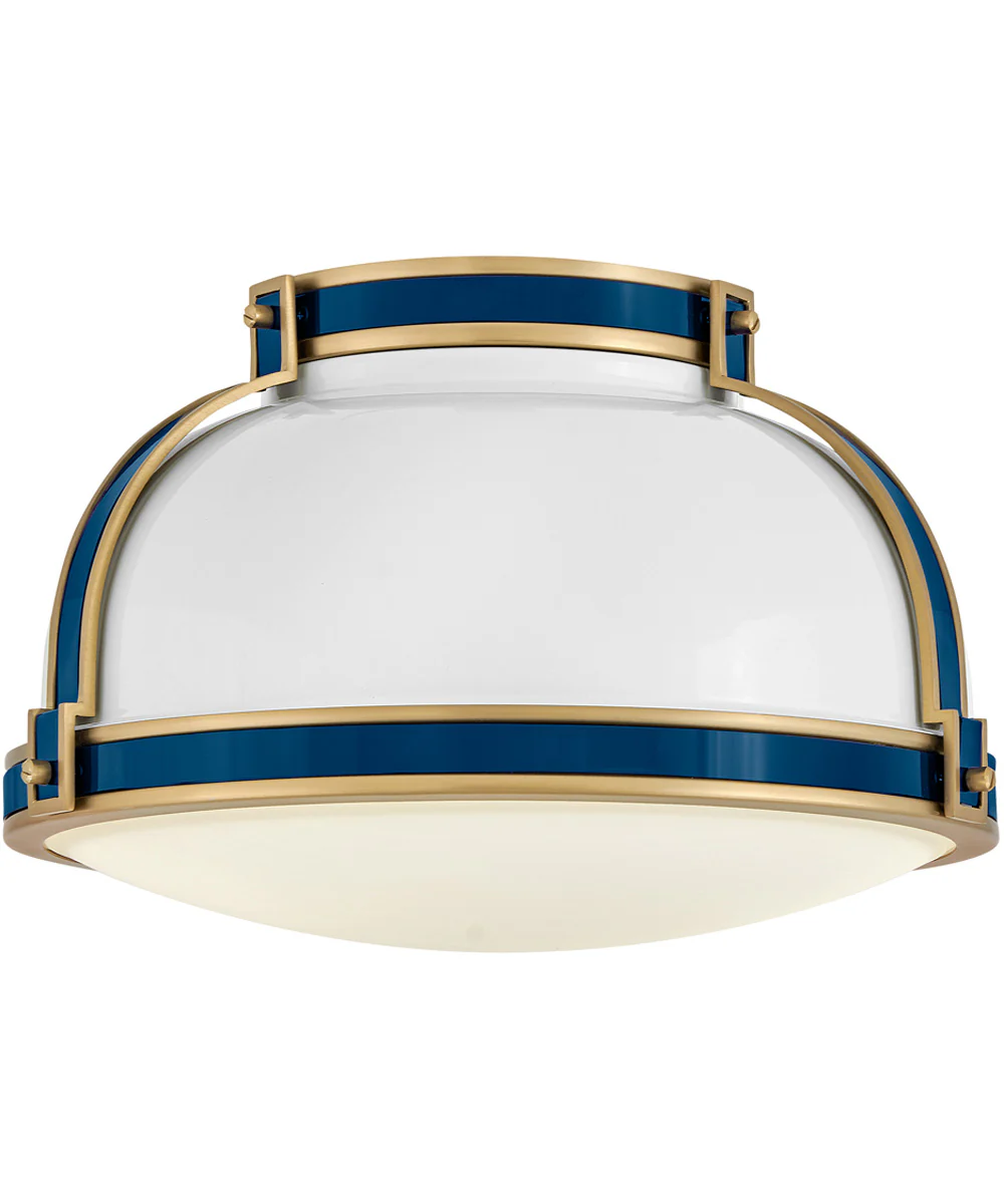 Barton 2-Light Medium Flush Mount in Gloss White - Image 3