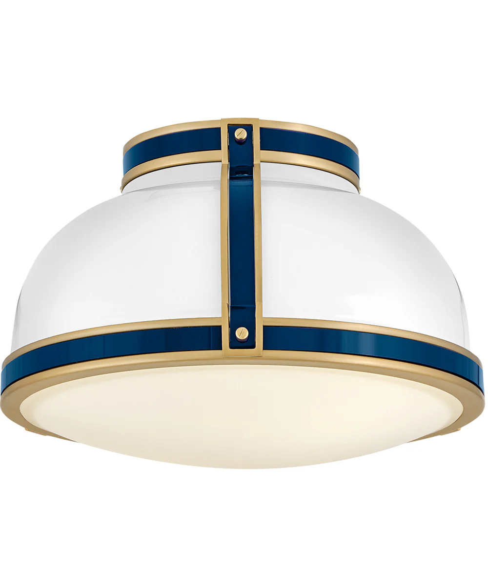 Barton 2-Light Medium Flush Mount in Gloss White - Image 5