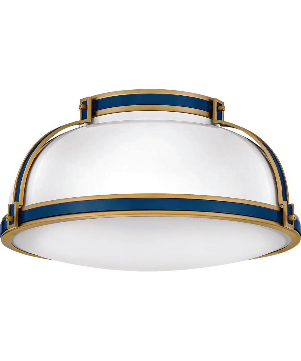Barton 3-Light Medium Flush Mount in Gloss White - Image 2