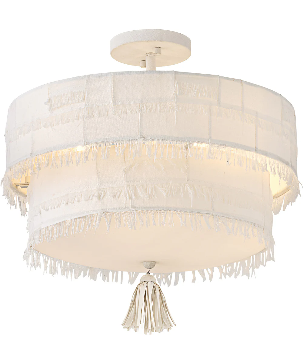Baya 4-Light Medium Semi-Flush Mount in Textured Plaster - Image 6