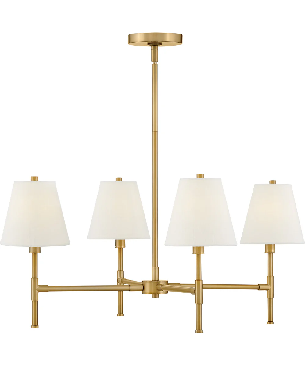 Beale 4-Light Medium Single Tier in Lacquered Brass - Image 2