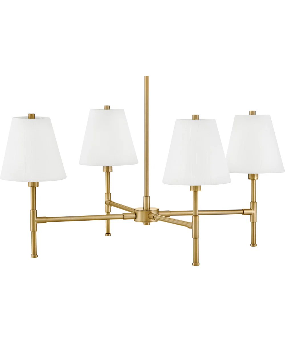 Beale 4-Light Medium Single Tier in Lacquered Brass - Image 7