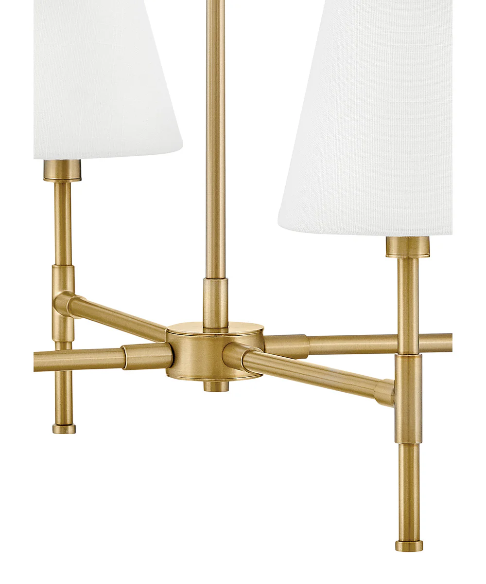 Beale 4-Light Medium Single Tier in Lacquered Brass - Image 9