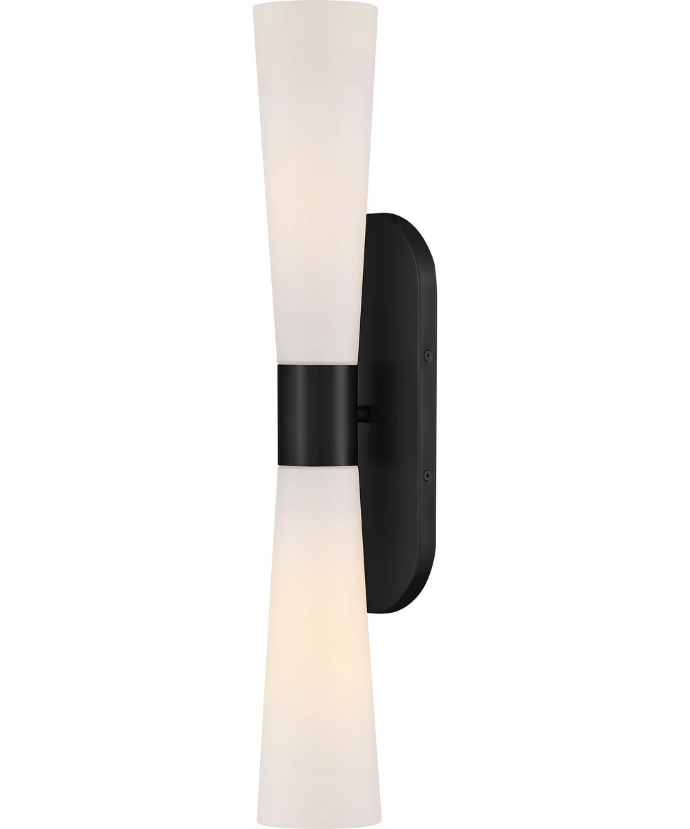 Beau 2-Light Large Two Light Sconce in Black - Image 3