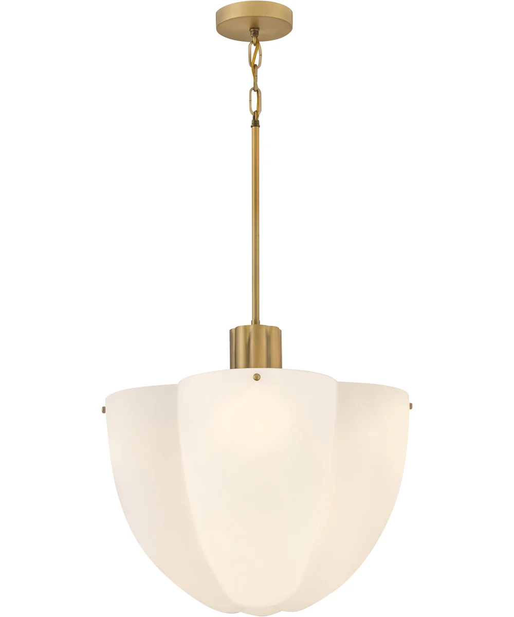 Becca 8-Light Large Pendant in Heritage Brass - Image 3