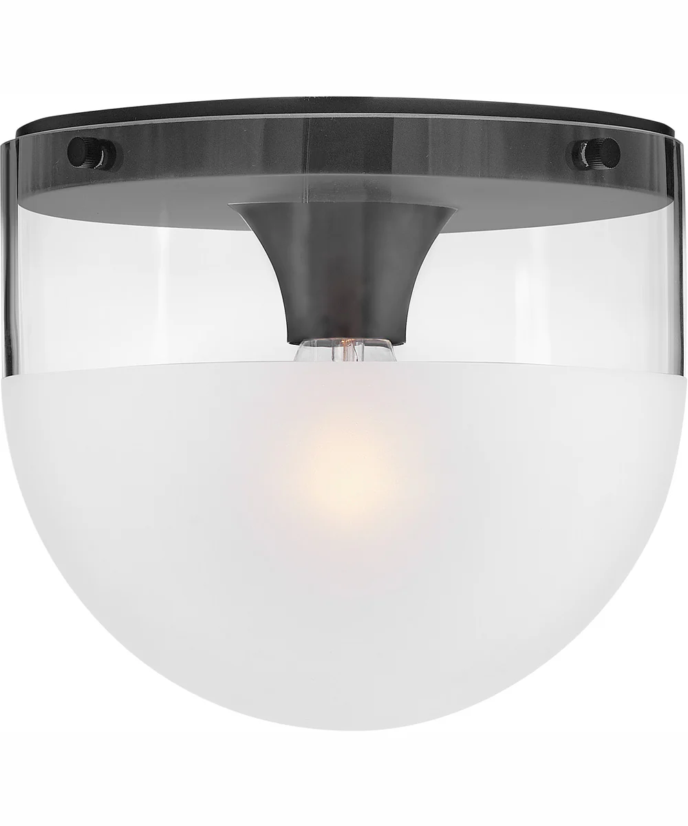 Beck 1-Light Small Flush Mount in Black