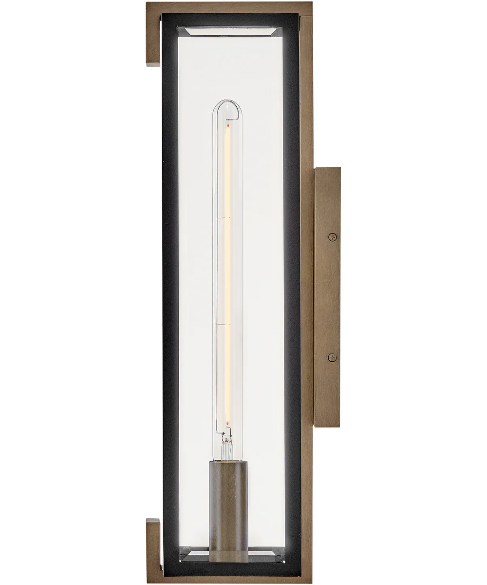 Bergen 1-Light Medium Wall Mount Lantern in Black - Image 4