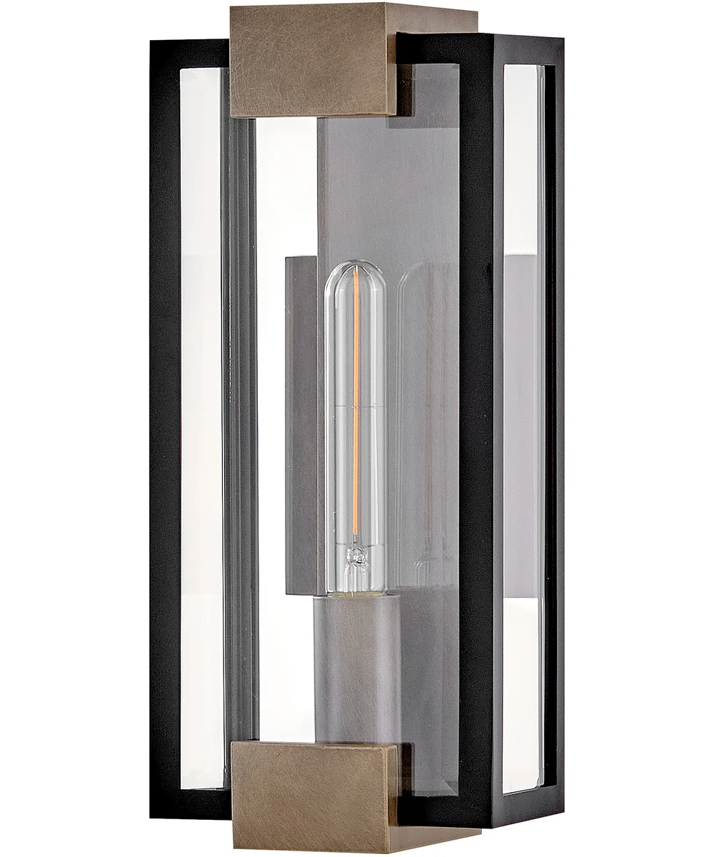Bergen 1-Light Small Wall Mount Lantern in Black - Image 2