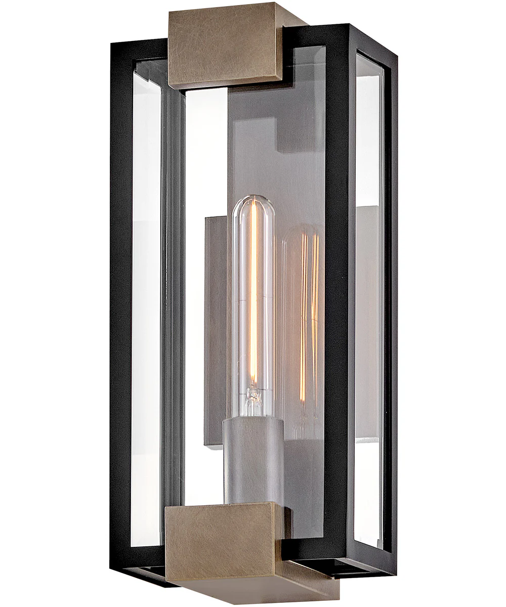 Bergen 1-Light Small Wall Mount Lantern in Black - Image 3