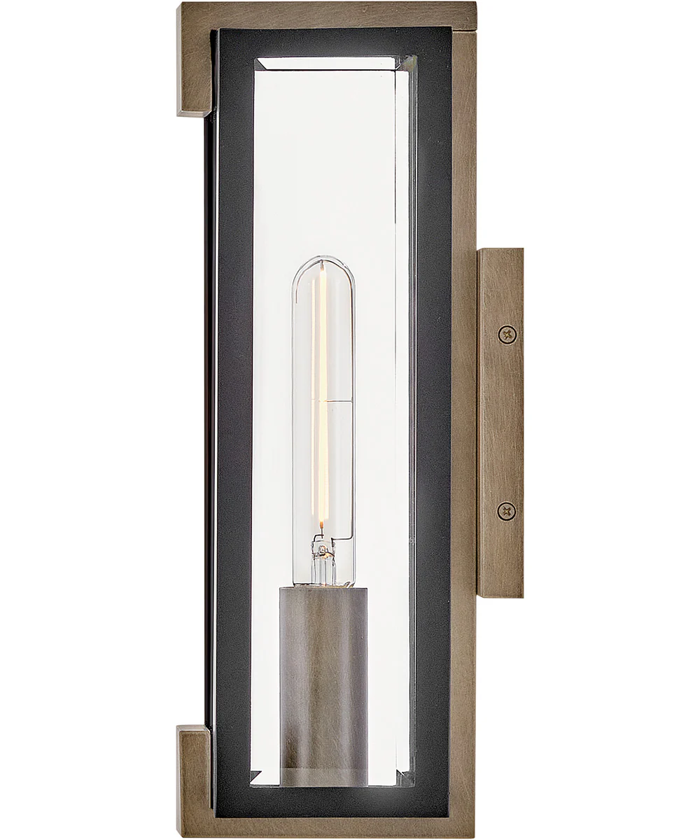 Bergen 1-Light Small Wall Mount Lantern in Black - Image 4