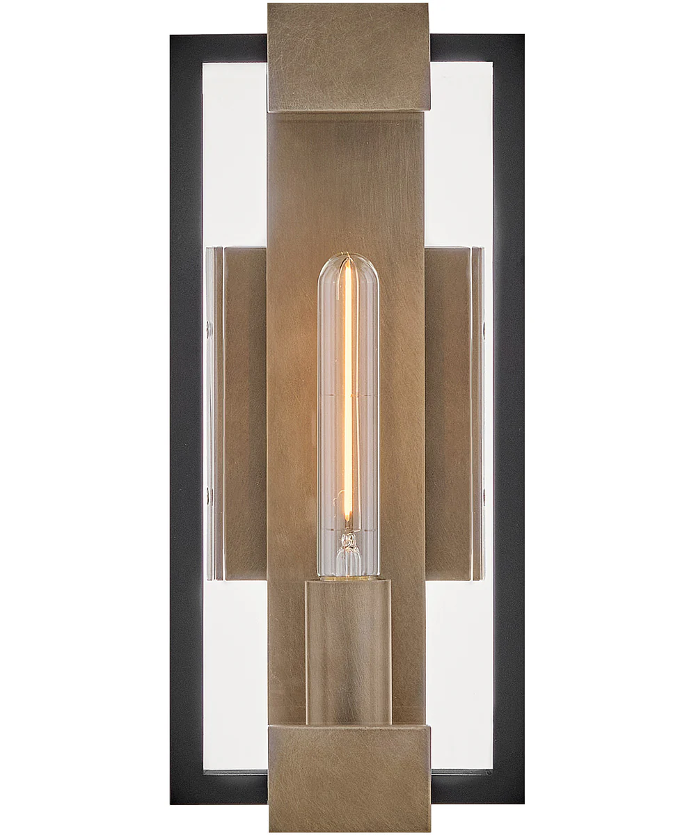 Bergen 1-Light Small Wall Mount Lantern in Black - Image 5