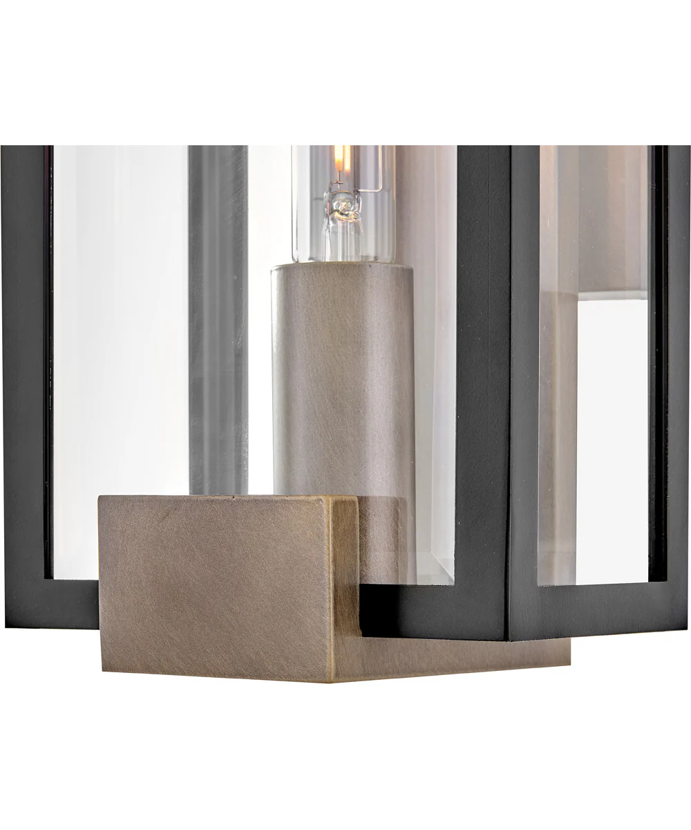 Bergen 1-Light Small Wall Mount Lantern in Black - Image 6