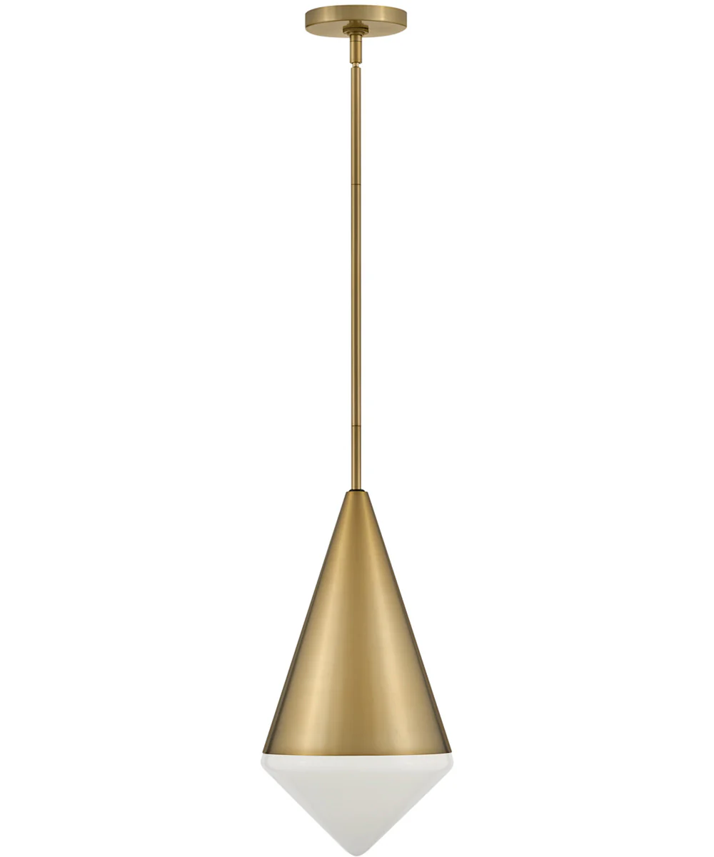 Betty 1-Light Small Pendant in Lacquered Brass - Image 3