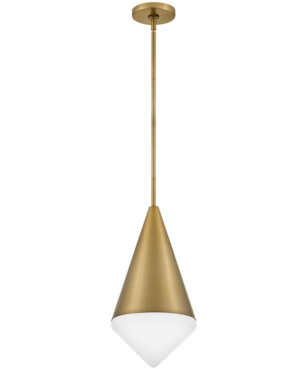 Betty 1-Light Small Pendant in Lacquered Brass - Image 4