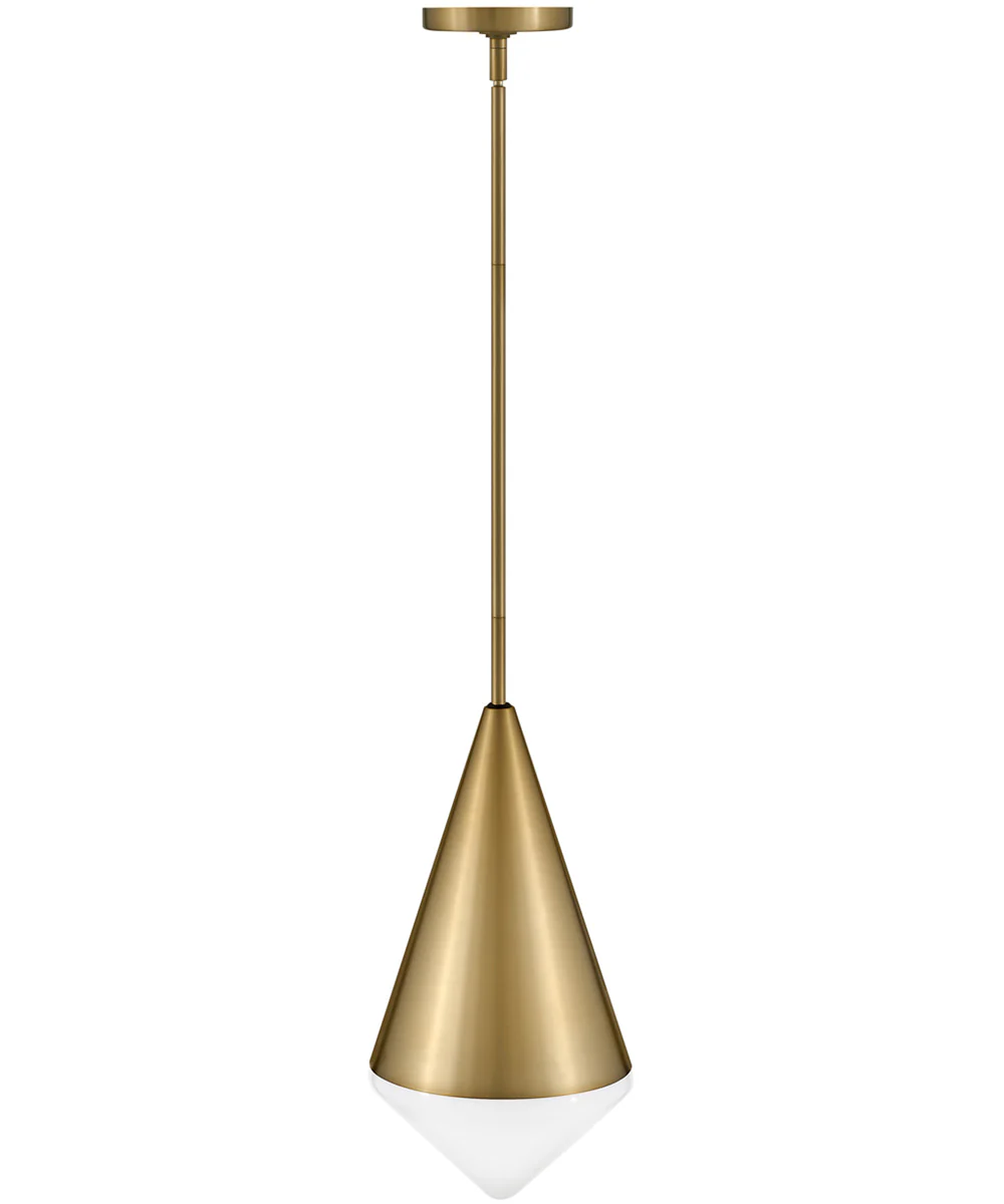 Betty 1-Light Small Pendant in Lacquered Brass - Image 5