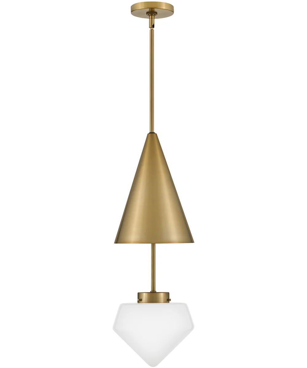 Betty 1-Light Small Pendant in Lacquered Brass - Image 6