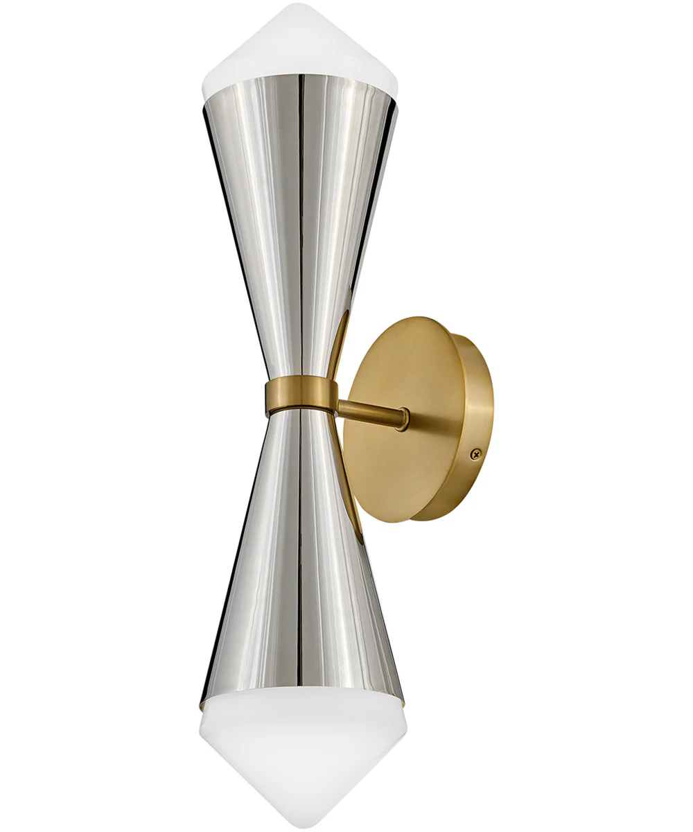 Betty 2-Light Large Two Light Sconce in Polished Nickel - Image 4